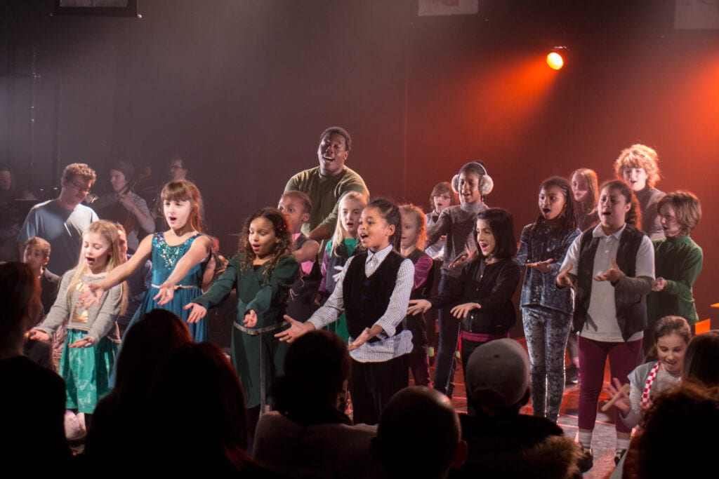 Children in the Angel Shed Theatre Company